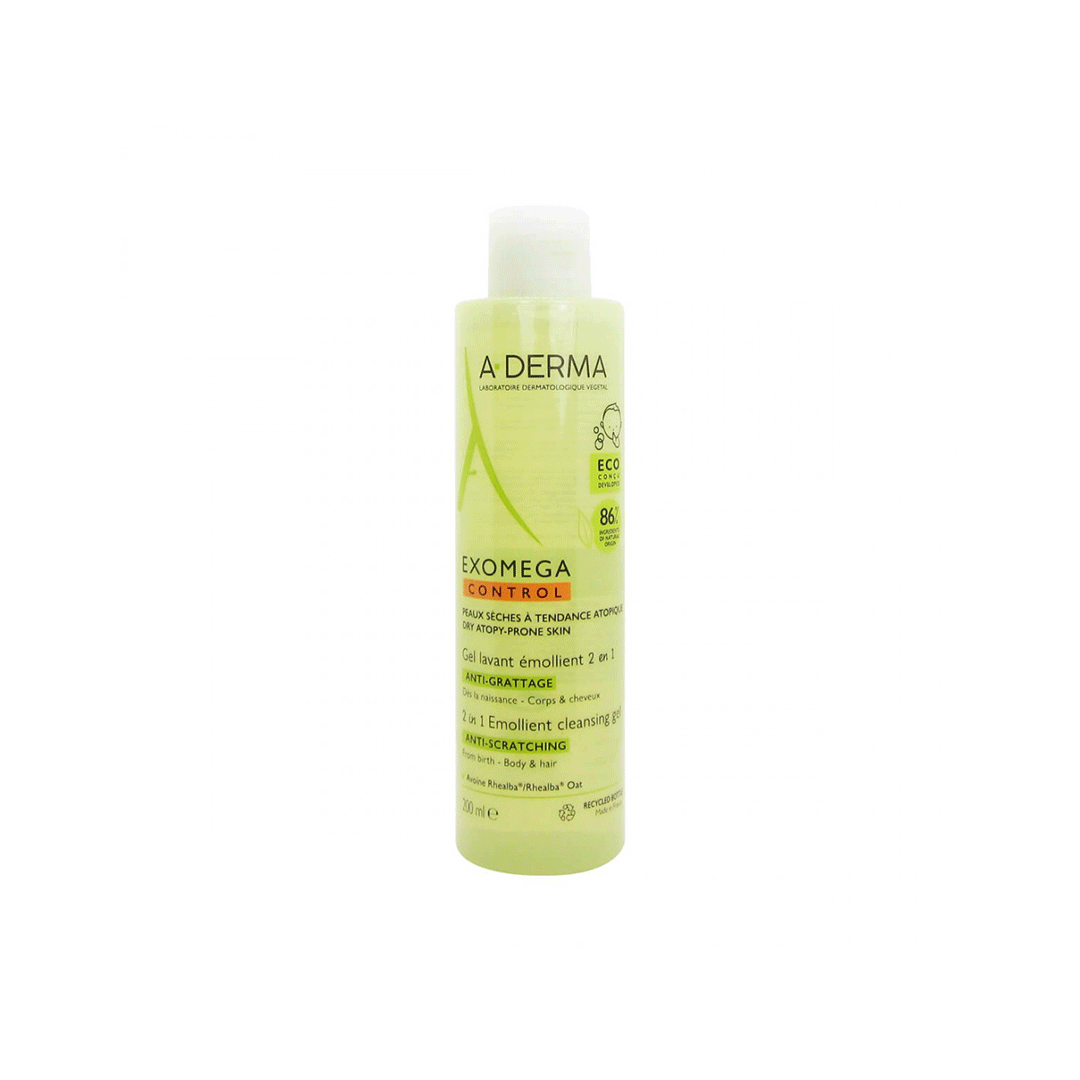 A-DERMA EXOMEGA GEL 2U1 200ML - Slika 2