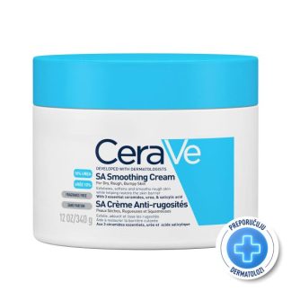 CeraVe SA krema za zaglađivanje suhe i grube kože, 340 g