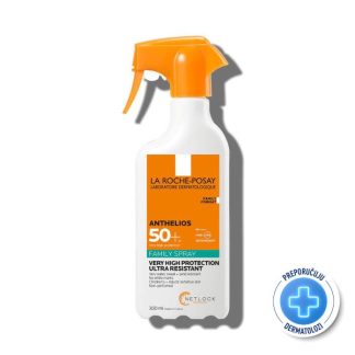La Roche-Posay Anthelios Family Sprej za zaštitu od sunca za djecu i odrasle SPF50+, 300 ml