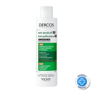 Vichy Dercos Šampon protiv prhuti DS 2u1: Dermokozmetički šampon i regenerator, 200 ml