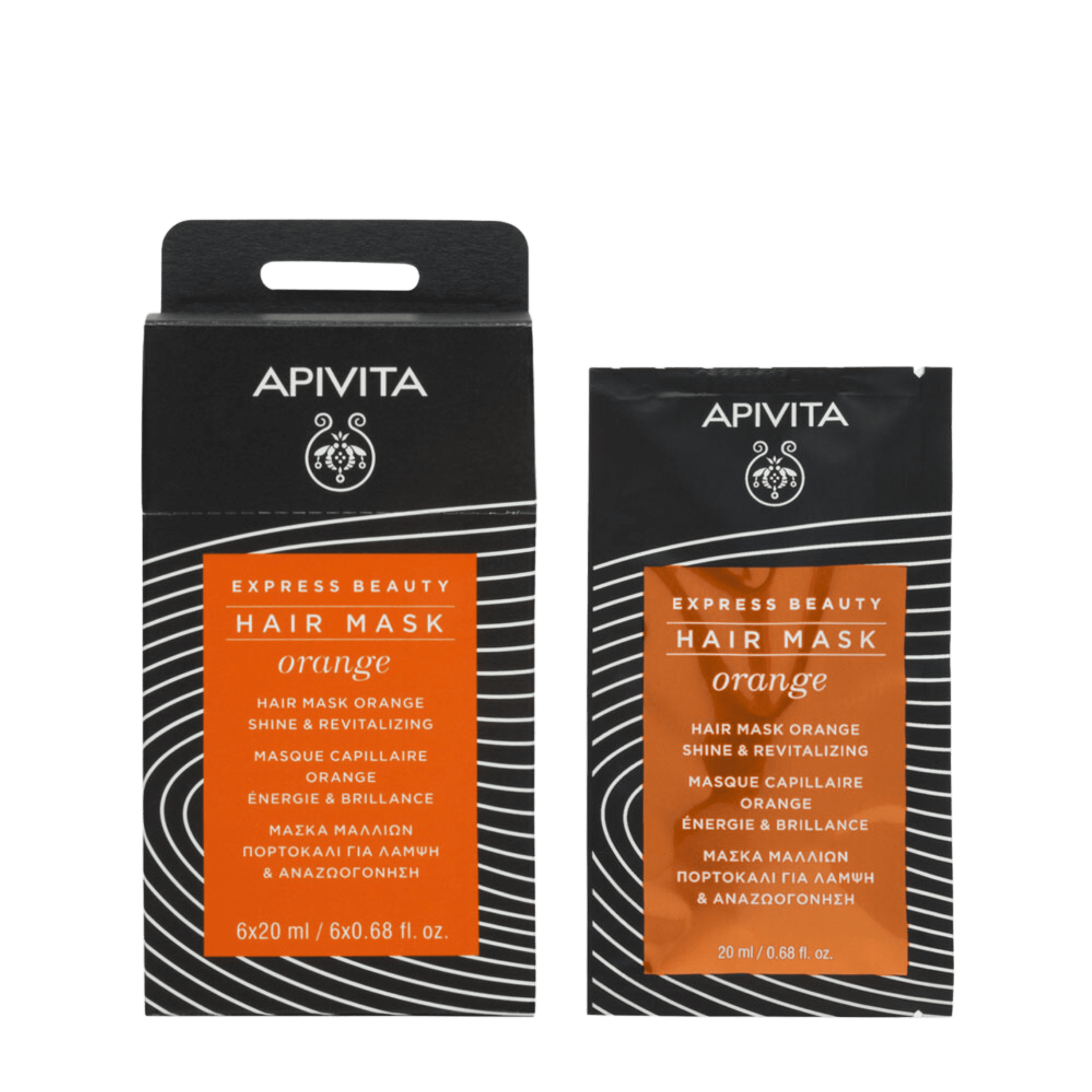 Apivita maska za kosu revitalizirajuća naranča, 20 ml - Slika 2