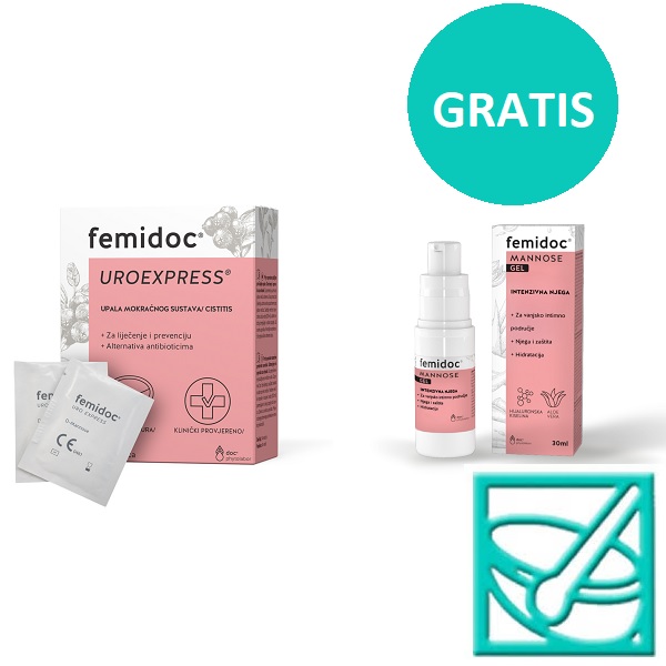 FEMIDOC UROEXPRESS D-MANOZA vrećice a14+MANNOSE gel gratis