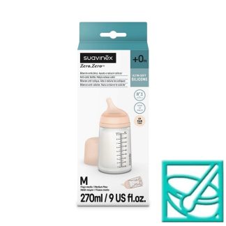 SUAVINEX ZERO.ZERO bočica 270ml (M) srednji protok