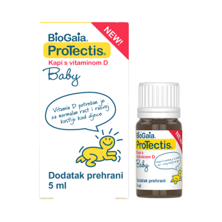 BioGaia Protectis Baby kapi + Vit. D3, 5ml