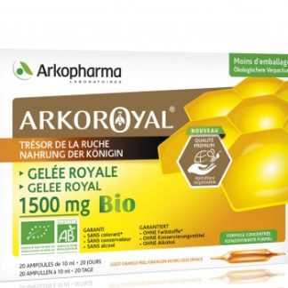 ARKOPHARMA ARKOROYAL® MATIČNA MLIJEČ 1500 mg, Sadrži organski med i vrhunsku organsku matičnu mliječ