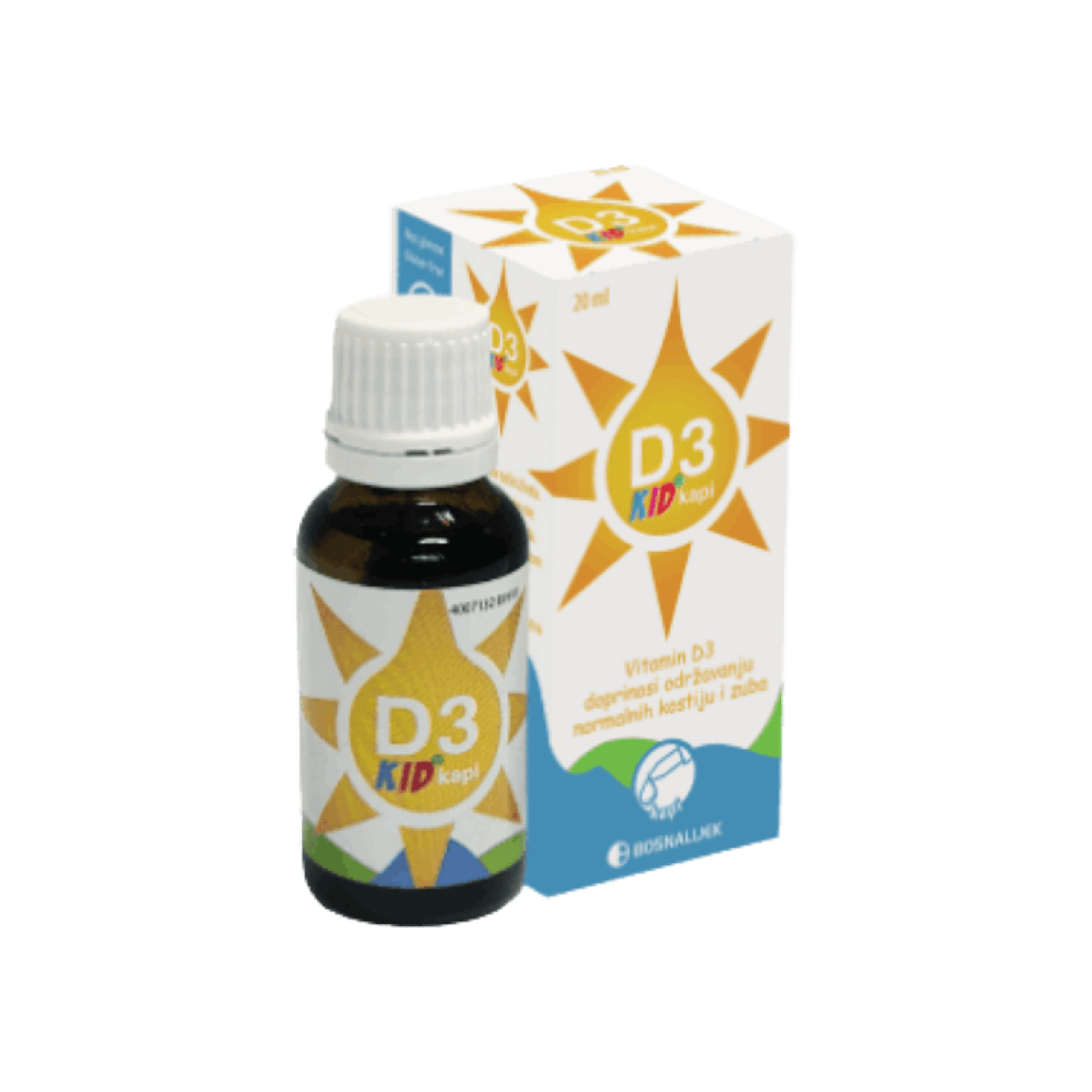 D3 KID kapi, 20ml Bosnalijek
