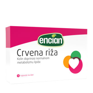 Encian Crvena riža, 30 kapsula