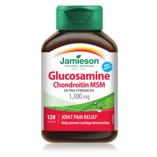 Jamieson Glukozamin, Kondroitin i MSM – EXTRA SNAGA 1300 mg
