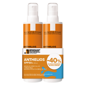 La Roche-Posay Anthelios – Nevidljivi sprej za zaštitu od sunca, Duo pack