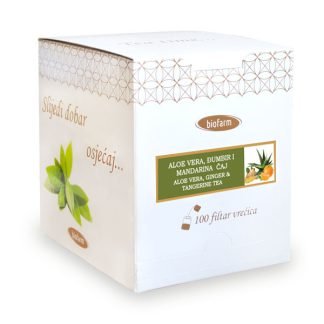 Aloe Vera,Ginger and Mandarin MAXI, 100 tea bags