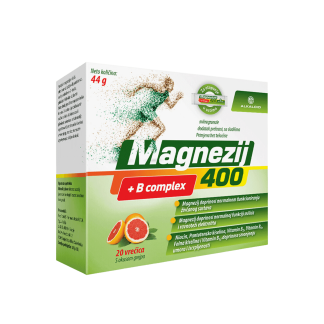 Magnezij 400 + B-complex granule, 20 vrećica Alkaloid