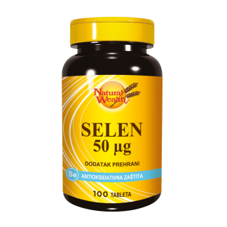 Natural Wealth Selen 50 μg, 100 tableta
