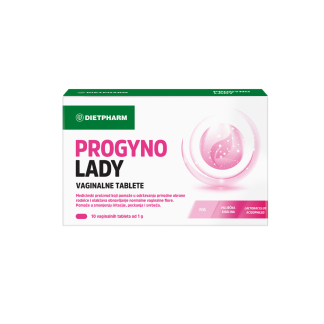DIETPHARM PROGYNO LADY ( 10 VAGINALNIH TABLETA) Smanjuje simptome poput suhoće, iritacije, peckanja i svrbeža.
