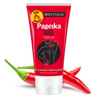 BIOVITALIS Paprika gel 150ml, Gel za masažu s efektom grijanja
