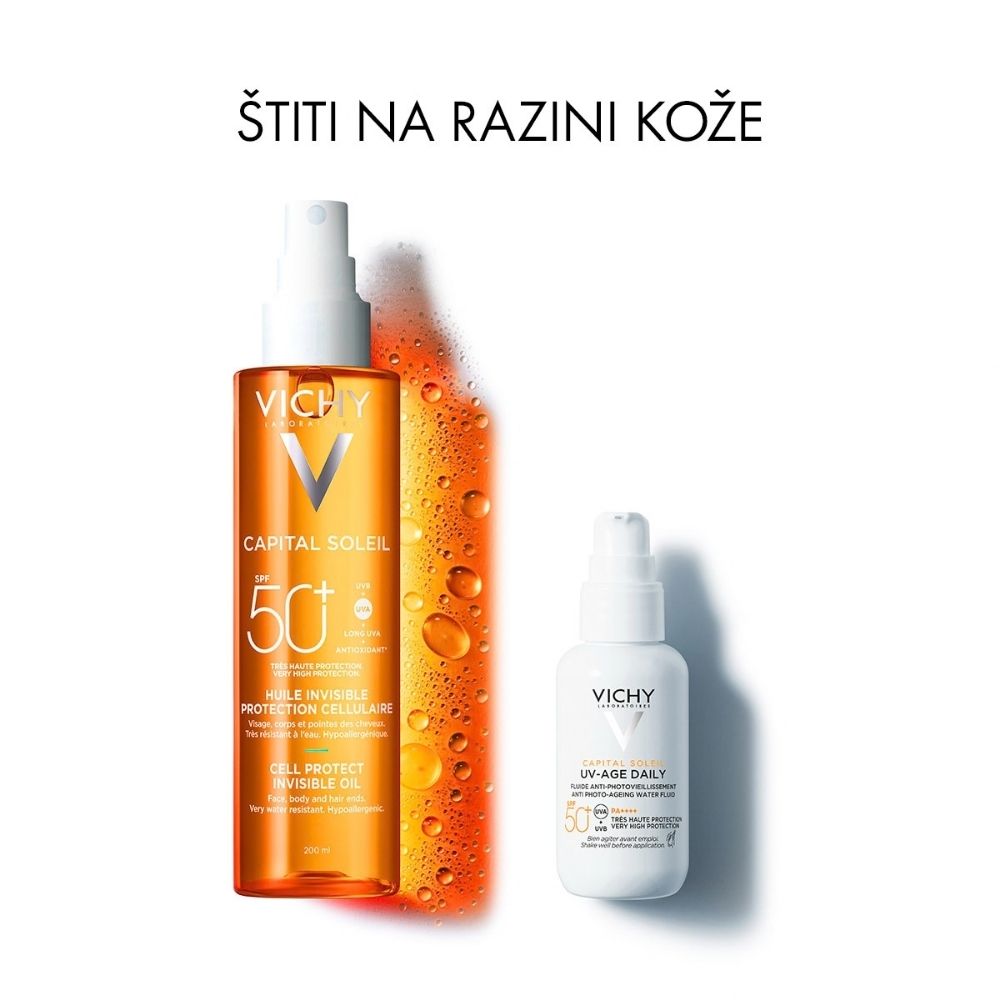 Vichy Capital Soleil Cell Protect ulje SPF50+, 200 ml - Slika 8