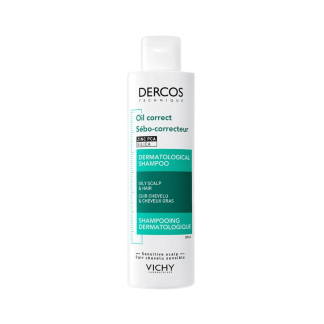 Vichy Dercos Oil Correct šampon za regulaciju sebuma – šampon za masnu kosu, 200 ml