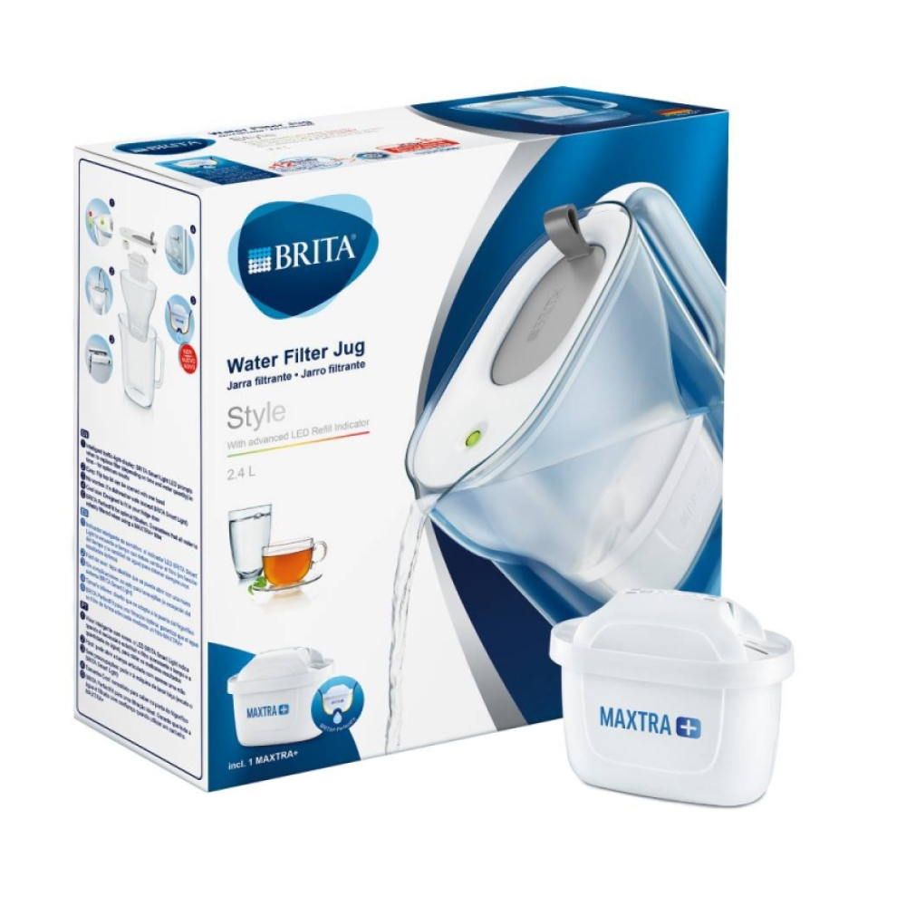 Brita Vrč za Vodu Style Led 2,4L + Maxtra Filter