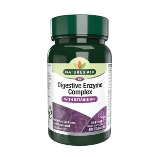 NATURES AID Digestivni enzimi complex tablete a60, Pomažu razgradnju hrane i apsorpciju hranjivih materija