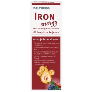 ROK 11/26 DR THEISS Iron energy sirup 250ml, Doprinosi smanjenju umora i iscrpljenosti