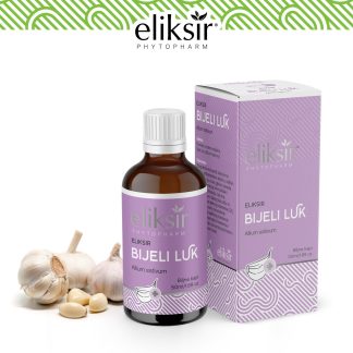 Eliksir kapi Bijeli Luk 50ml, Dokazano smanjuje krvni pritisak i poboljšava cirkulaciju i rad srca