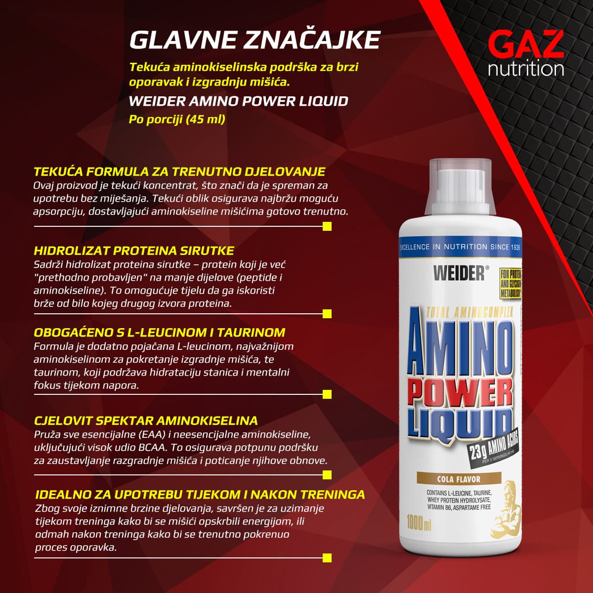 Weider Amino Power Liquid - Slika 4