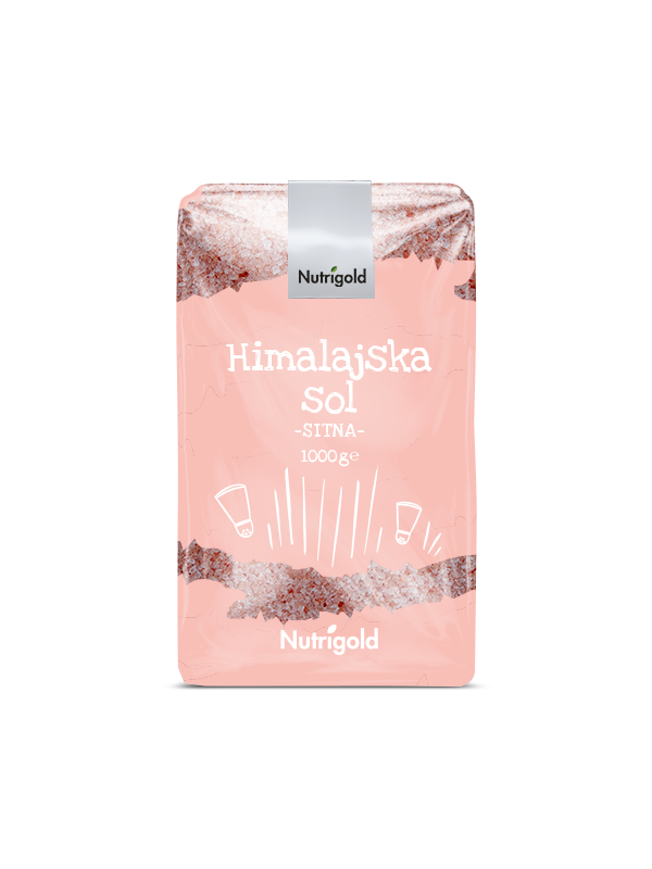 Nutrigold Himalajska sol sitno mljevena jodirana 1kg