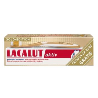Lacalut Aktiv Zubna Pasta 75ml + Četkica Poklon