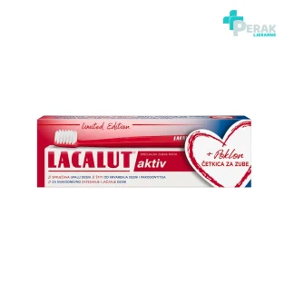 Lacalut Limited Edition Pasta za Zube Aktiv + Četkica za Zube GRATIS