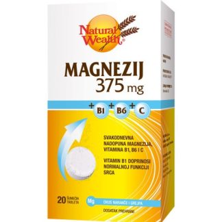 Natural Wealth Magnezij 375mg 20 šumećih tableta