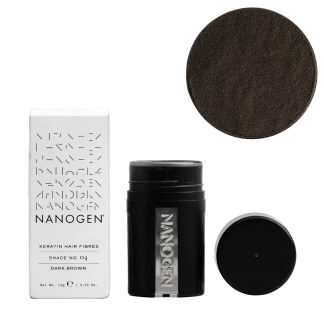 Nanogen Keratinska Vlakna za Gušću Kosu – Tamno Smeđa