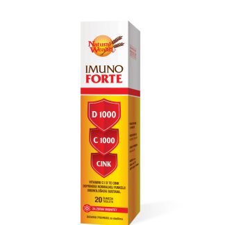 Natural Wealth Imuno Forte D+C+Cink 20 Šumećih Tableta