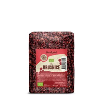 Nutrigold Sušene brusnice – Organske 250g