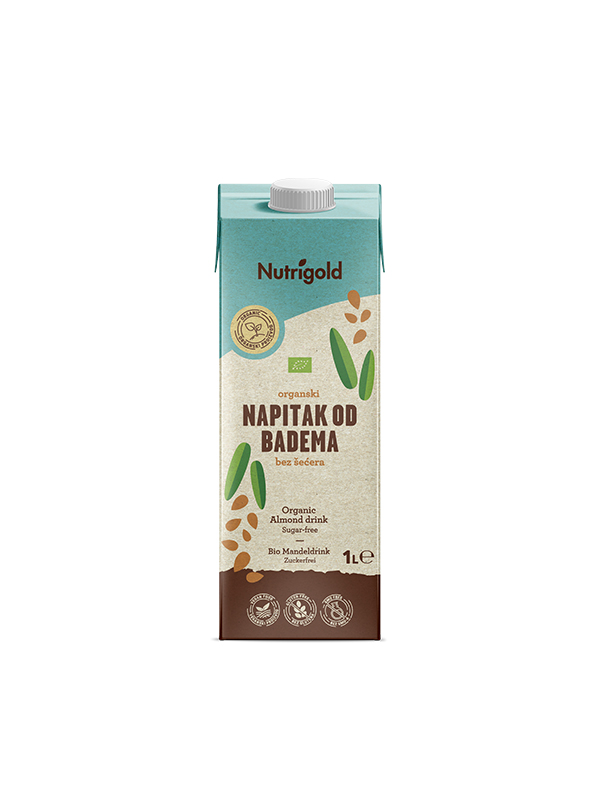Nutrigold Napitak od badema Bez šećera – Organski 1000ml