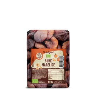 Nutrigold Sušene marelice – Organske 500g