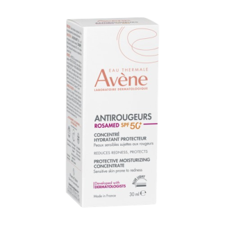 AVENE Antirougeurs ROSAMED SPF50+ (30ml) Zaštitni hidrirajući koncentrat, hidrira, umiruje, štiti i smanjuje crvenilo